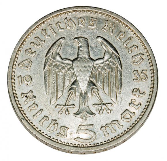 5 mark 1935 Germany Muldenhutten