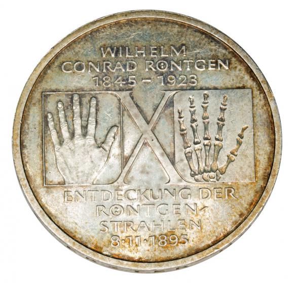 10 mark 1995 D Wilhelm Conrad Rontgen Germany (1)