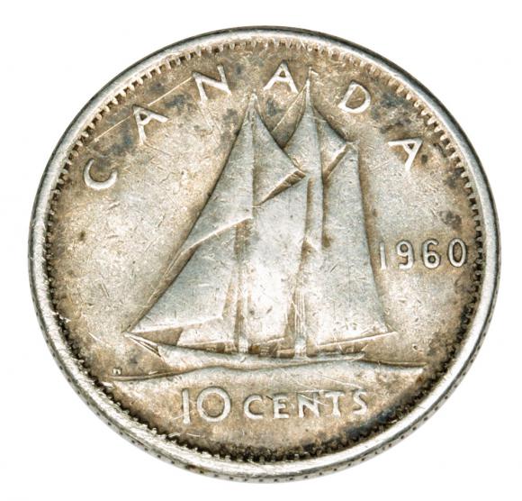 10 cents 1960 Elizabeth II Canada (2)