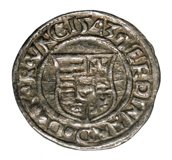 Denar 1543 Ferdinand I Hungary Kremnica