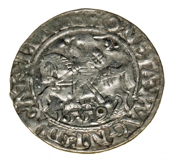 Half groschen 1559 Sigismund II Augustus Vilnius (1)