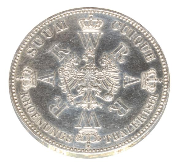 Thaler 1861 Wilhelm I Hohenzollern Prussia Berlin (2)