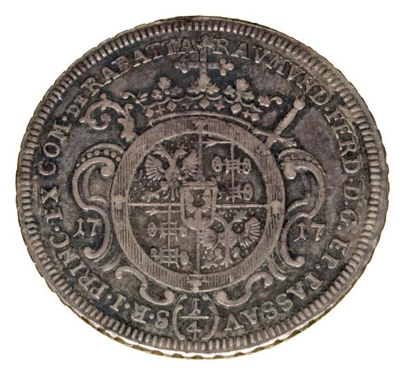 1/4 thaler 1717 Ferdinand von Rabatta Bishopric of Passau (2)