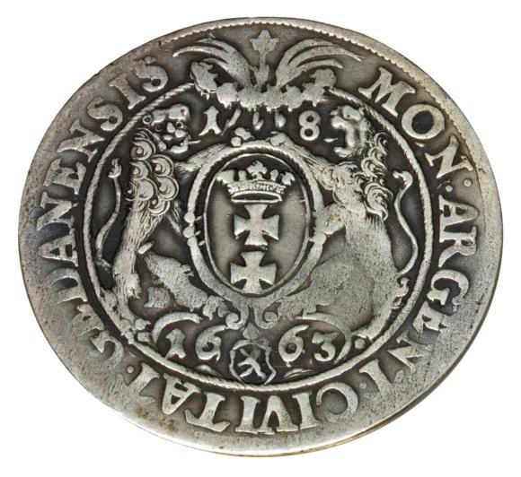 1/4 thaler 1663 John Casimir Gdansk (2)