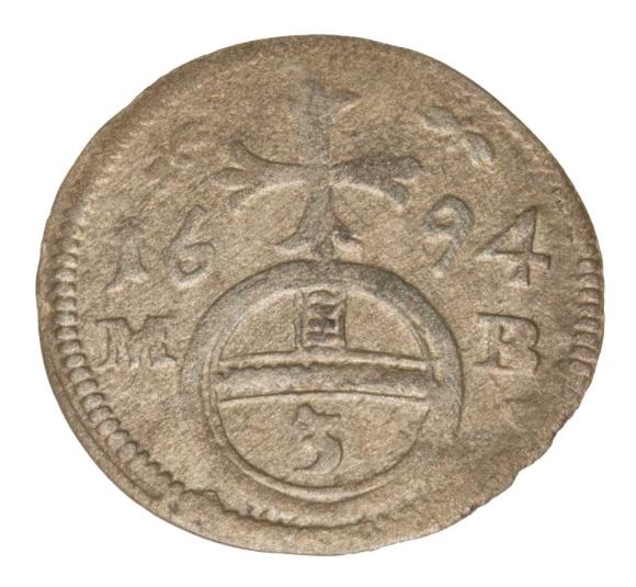 Groschel 1694 Leopold I Silesia Brzeg (1)