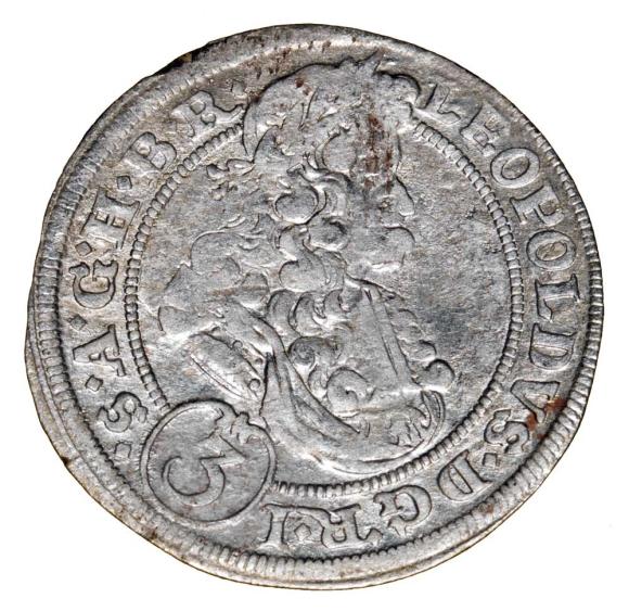 3 kreuzer 1698 Leopold I Brzeg (1)
