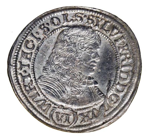 6 kreuzer 1674 Silvius II Frederick Duchy of Oleśnica (1)