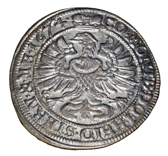 6 kreuzer 1674 Silvius II Frederick Duchy of Oleśnica (2)