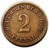 mini: 2 pfennig 1908 Wilhelm II Hohenzollern Germany Berlin (1)