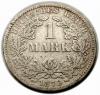 mini: 1 marka 1873 Wilhelm I Hohenzollern Niemcy Hanower (2)