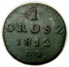 mini: 1 grosz 1812 Księstwo Warszawskie Warszawa (1)