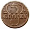 mini: 5 groszy 1939 II RP Warszawa (1)