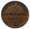 mini: 3 fenigi 1871 Wilhelm I Hohenzollern Prusy Berlin (1)