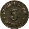 mini: 5 pfennig 1918 Raciborz / Ratibor (1)