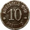 mini: 10 pfennig 1918 Raciborz / Ratibor (1)