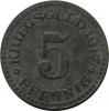 5 pfennig 1917 Cassel