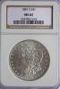 mini: 1 dolar 1881 USA grading NGC MS63 (1)