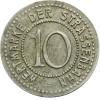 mini: 10 pfennig tram token Wroclaw Breslau (1)