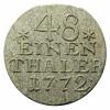 1/48 taler 1772 Frederick the Great Germany Berlin
