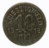 10 pfennig 1918 Apolda Saxony