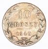 mini: 10 groschen 1840 Nicholas I former Kingdom of Poland Warsaw (1)
