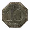 mini: 10 pfennig 1919 Naumburg Saxony (1)
