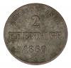 2 pfennig 1869 Georg II Saxony Meiningen