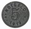 5 pfennig 1919 Unterweserstadte