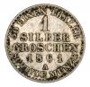 1 silver groschen 1861 William I Prussia Berlin A