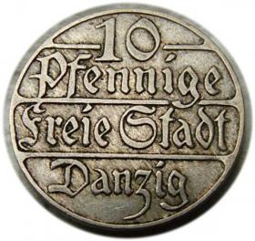 Picture for: 10 fenigów 1923 Wolne Miasto Gdańsk