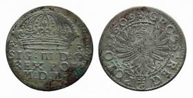 Picture for: Grosz 1609 Zygmunt III Waza Kraków