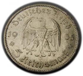 Picture 2 for: 5 mark 1935 A Berlin Church in Potsdam