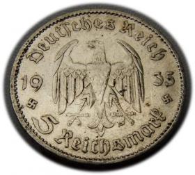 Picture 2 for: 5 mark 1935 A Berlin Church in Potsdam