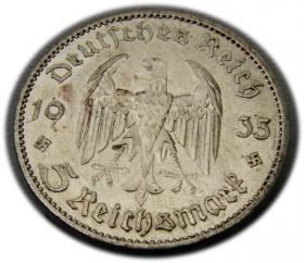 Picture 2 for: 5 mark 1935 A Berlin Church in Potsdam