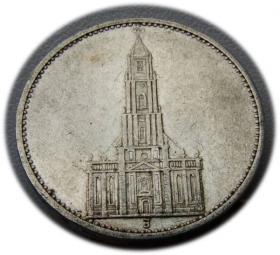 Picture for: 5 mark 1934 J Hamburg Church in Potsdam