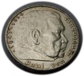 Picture for: 5 marek 1936 Paul von Hindenburg / swastyka Berlin