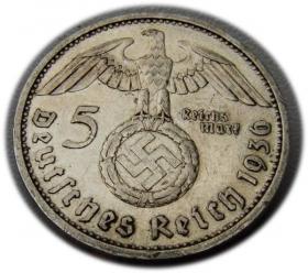 Picture 2 for: 5 marek 1936 Paul von Hindenburg / swastyka, Berlin