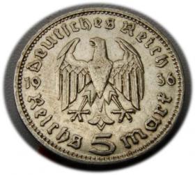 Picture 2 for: 5 marek 1936 Paul von Hindenburg / orzeł pruski Monachium