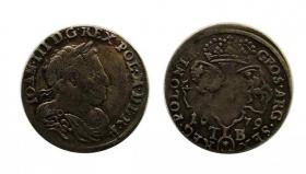 Picture for: Szóstak 1679 Jan III Sobieski Bydgoszcz