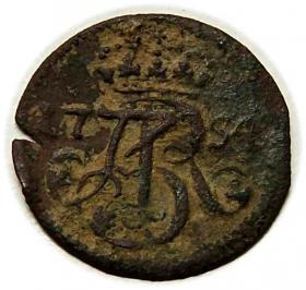 Picture 2 for: Schilling 1754 Augustus III Gdansk
