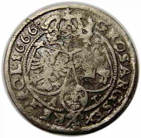 Picture 2 for:  6 groschen 1666 Johann Kasimir Bydgoszcz