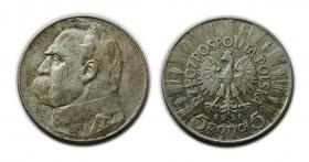 Picture for: 5 zlotych 1936 Jozef Pilsudski Warsaw