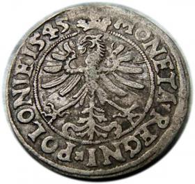 Picture 2 for: Grosz 1545 Zygmunt I Stary Kraków