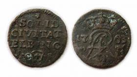 Picture for: Szeląg 1763 August III Elbląg