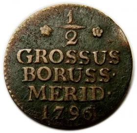 Picture for: Półgrosz 1796 Fryderyk Wilhelm II Prusy Południowe Królewiec
