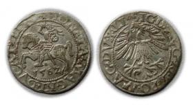 Picture for: Półgrosz 1562 Zygmunt II August Wilno