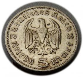 Picture for: 5 marek 1935 Paul von Hindenburg / orzeł pruski Berlin