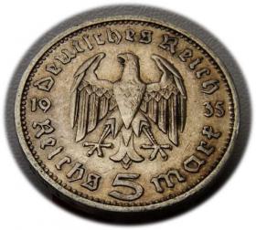 Picture 2 for: 5 marek 1935 Paul von Hindenburg / orzeł pruski Berlin