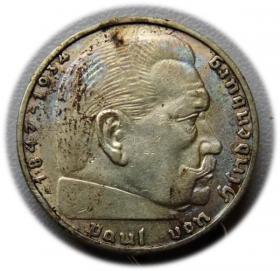 Picture for: 2 marki 1937 Paul von Hindenburg / swastyka Berlin 