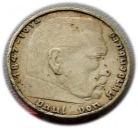 Picture for: 2 marki 1938 Paul von Hindenburg / swastyka Berlin